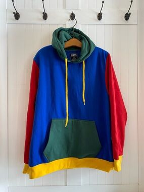 90’s Inspired Colorblock Hoodie Sweatshirt